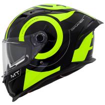 Capacete Masculino MT Braker SV Inox Branco Oculos Moto