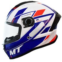 Capacete Masculino MT Stinger 2 Zivze Azul Esportivo Moto