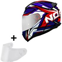 Capacete Masculino Norisk Razor Sharp Azul Moto Fechado Capacete Masculino Norisk Razor Sharp Azul Moto Fechado