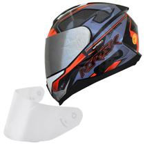 Capacete Masculino Norisk Razor Speedmax Cinza Viseira Prata Capacete Masculino Norisk Razor Speedmax Cinza Viseira Prata
