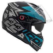 Capacete Masculino Peels Icon Rt Grafite Oculos Interno Moto