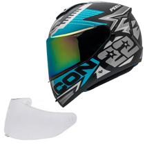 Capacete Masculino Peels Icon Rt Grafite Oculos Moto Viseira