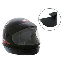 Capacete Masculino Preto Fosco Gow Mais Viseira Fumê