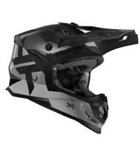 Capacete Mattos Racing Atomic Icon Preto/Cinza