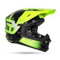 Capacete Mattos Racing Echoes Preto/Flúor Trilha Enduro Motocross