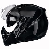Capacete Mirage Peels Óculos Solar Preto Brilho F21