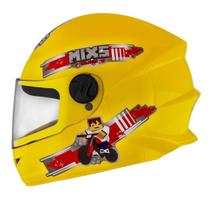 Capacete Mixs Start Infantil Blocks Amarelo Tam. 54 Pro Tork - MCAP-419AM