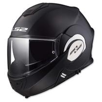 Capacete Modular LS2 Valiant Fosco Preto Pequeno