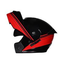 Capacete Modular Para Motocicleta Aprovado Pelo DOT Com Lente Dupla E Visor Interno, Capacete De