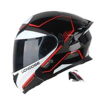 Capacete Modular Unissex De Lente Dupla Para Motocicleta, Lentes Aurora, Ciclismo Ao Ar Livre,