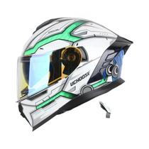 Capacete Modular Unissex De Lente Dupla Para Motocicleta, Lentes Aurora, Ciclismo Ao Ar Livre,