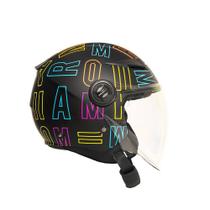 Capacete mormaii lite neon fosco aberto sem queixeira