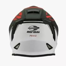 Capacete Mormaii M1 Phase Preto Vermelho Branco Fosco