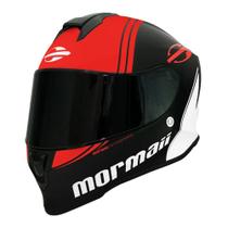 Capacete mormaii m1 phase vermelho fosco