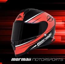 Capacete Mormaii Novo M1 Gmetrix Vermelho Preto Brilho