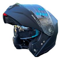 Capacete Mormaii V1 Articulado Escamoteável Solid Preto Fosco Capacete Mormaii V1 Articulado Escamoteável Solid Preto Fosco