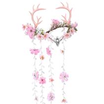 Capacete MOSTORY Pink Fairy Antler para mulheres