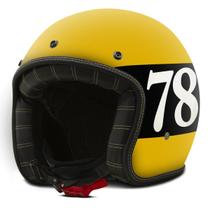 Capacete Moto Aberto Custom Chopper Old School Vintage Cafe Racer Seven Eight Fosco