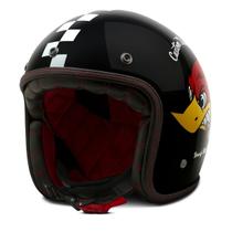 Capacete Moto Aberto Custom Etceter Sucker Vintage Pica Pau Brilhante