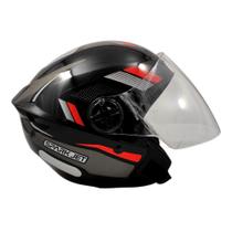 Capacete Moto Aberto Ebf Spark Jet Sting Preto