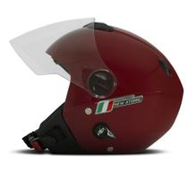 Capacete Moto Aberto Feminino Masculino Motociclista Pro Tork New Atomic Elite Urbano Italian Design