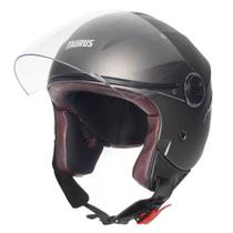 Capacete Moto Aberto Joy 23 San Marino By Taurus II Custom Vintage Acabamento Couro