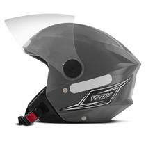 Capacete Moto Aberto Mixs Way Com Viseira Cristal Feminino Masculino