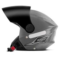 Capacete Moto Aberto Mixs Way Viseira Fumê Masculino Feminino Confortável Segurança Acessórios