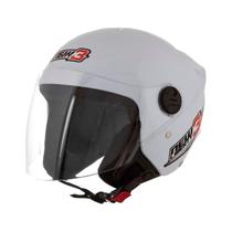 Capacete Moto Aberto New Liberty 3 Branco Viseira Cristal Inmetro Tamanho 58 - Pro Tork Capacete Moto Aberto New Liberty 3 Branco Viseira Cristal Inmetro Tamanho 58 - Pro Tork