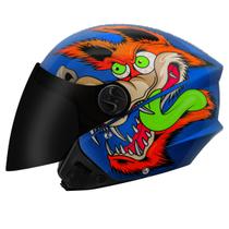 Capacete Moto Aberto New Liberty 3 Coyote Brilhante Viseira Fumê Pro Tork Masculino Feminino Segurança Conforto