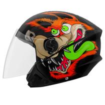 Capacete Moto Aberto New Liberty 3 Coyote Personalizado Desenho Feminino e Masculino Lançamento