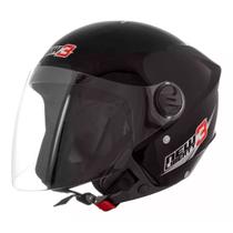 Capacete Moto Aberto New Liberty 3 Preto Viseira Cristal Inmetro Tamanho 58 - Pro Tork