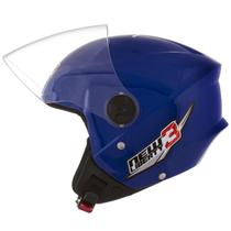 Capacete Moto Aberto New Liberty 3 Protork Azul 56