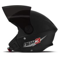 Capacete Moto Aberto Passeio Masculino Feminino Urbano Seguro Confortável New 3 Visor Fumê Pro Tork