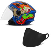 Capacete Moto Aberto Pro Tork New Liberty 3 Coyote Brilhante + Viseira Fumê