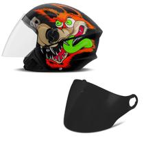 Capacete Moto Aberto Pro Tork New Liberty 3 Coyote Brilhante + Viseira Fumê