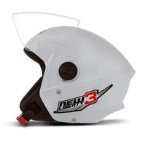 Capacete Moto Aberto Pro Tork New Liberty 3 Three Branco 60