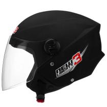 Capacete Moto Aberto ProTork NewLiberty Three Preto Fosco 60 Capacete Moto Aberto ProTork NewLiberty Three Preto Fosco 60