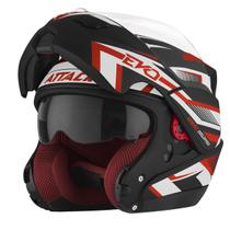 Capacete Moto Articulado Escamoteável Robocop Attack Evo Fosco Pro Tork Fechado Feminino Masculino Segurança Conforto Proteção