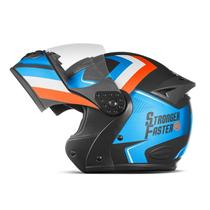 Capacete Moto Articulado Escamoteável Robocop Mixs Gladiator Etceter Stronger Faster Fosco