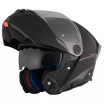 Capacete Moto Articulado MT Atom 2 Solid A1 Matt Black Preto