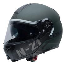 Capacete Moto Articulado NZI Combi 2 Duo Flydeck Verde Fosco 56 Capacete Moto Articulado NZI Combi 2 Duo Flydeck Verde Fosco 56