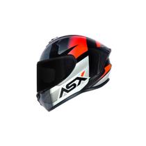 CAPACETE MOTO ASX DRAKEN STRIKER FOSCO Preto/Grafite/Vermelho (Black/Graphite/Red)