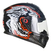 Capacete Moto Bieffe B12 Guepard Preto com Vermelho