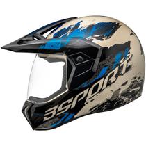 Capacete moto cross com viseira Bieffe 3 Sport