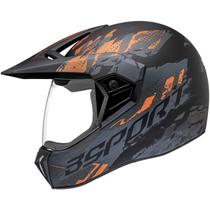 Capacete moto cross com viseira Bieffe 3 Sport