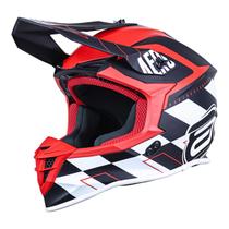 Capacete Moto Cross Trilha Enduro ASW R3 Victorious Vermelho