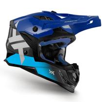 Capacete Moto Cross Trilha Enduro Mattos Atomic Icon Azul
