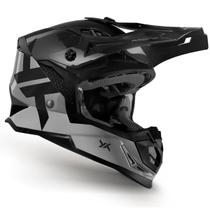 Capacete Moto Cross Trilha Enduro Mattos Atomic Icon Cinza