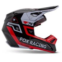 Capacete Moto Cross Trilha Off Road Fox Mx V1 Spec Vermelho Capacete Moto Cross Trilha Off Road Fox Mx V1 Spec Vermelho